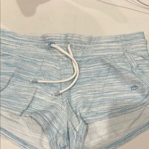 Southern Tide Sky Blue Striped Athletic Shorts